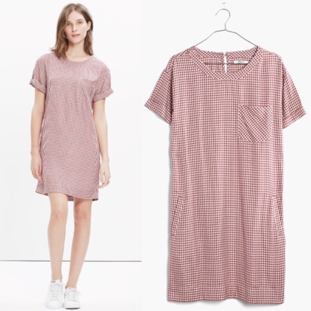 Madewell Gingham Shift Dress